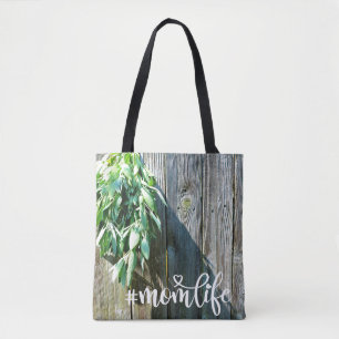 Bolso De Tela Boho hojas de hierbas botánicas madera rústica de 