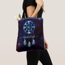 Boho Indigo Tribal Celestial Mandala Dreamcatcher