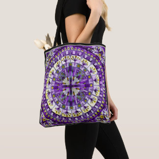 Bolso De Tela Boho Mosaic Tile Violet Flame -