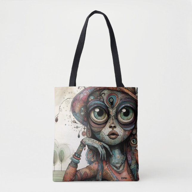 Bolso De Tela "Boho Muse" Tote Bag por DAKimage (Anverso)