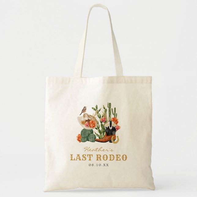 Bolso De Tela Boho Occidental (Western Theme Boho Last Rodeo Tote Bag by Painted Paperie
)