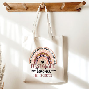 Bolso De Tela Boho Rainbow – Perfect Teacher Gift for 1st Grade