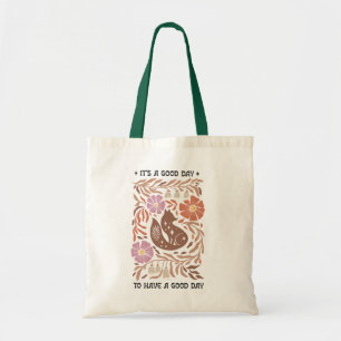 Bolso De Tela Boho Wildflower Es Un Buen Día Para Tener Un Buen