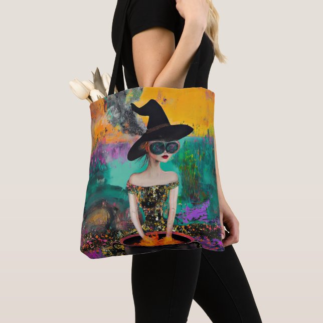 Bolso De Tela Boho Witch Tote Bag (Detalle)