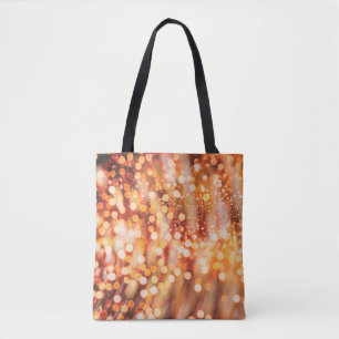 Bolso De Tela Bokeh natural y luces doradas brillantes