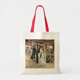 Bolso De Tela Bola a bordo por James Tissot, Arte Victoriano