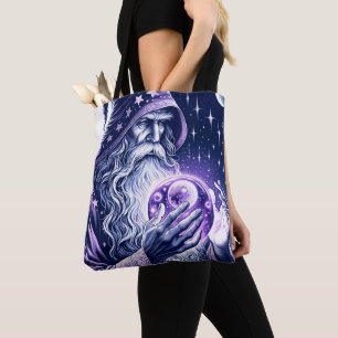 Bolso De Tela Bola de Cristal de Espacio Celestial Púrpura Hechi