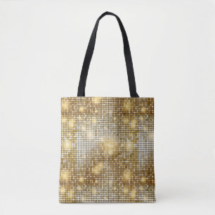 Bolso De Tela Bola de discoteca purpurinas chispeante brillante