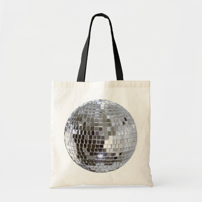 Bolso De Tela Bola de discoteca reflejada 1 (Frente)