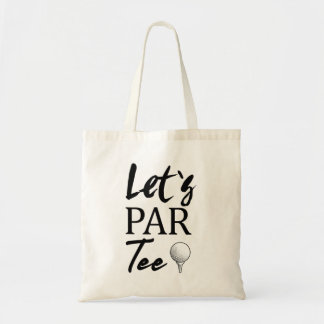 Bolso De Tela Bola de golf y golf Lets Par