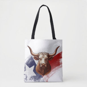 Bolso De Tela Bola de longhorn de Texas