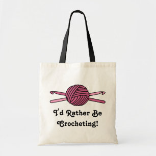 Bolso De Tela Bola rosada de los ganchos del hilado y de