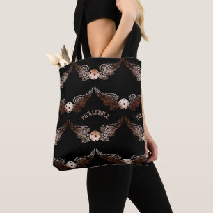 Bolso De Tela Bolas de pollo con aleta marrón