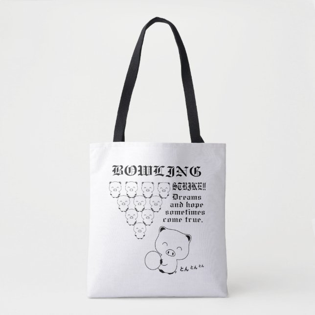 Bolso De Tela Boliche (Anverso)