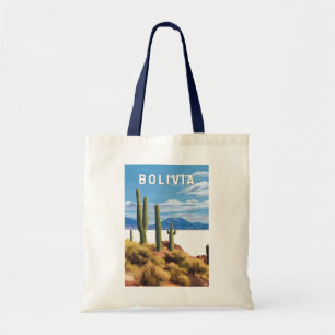 Bolso De Tela Bolivia Ilustracion Viaje de arte Vintage
