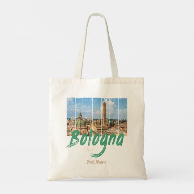 Bolso De Tela Bologna Emilia-Romagna Italia recuerdo de época (Reverso)