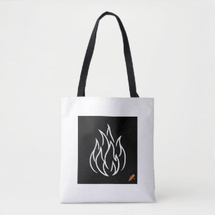 Bolso De Tela "Bolsa de diseño negro contra incendios para la ve