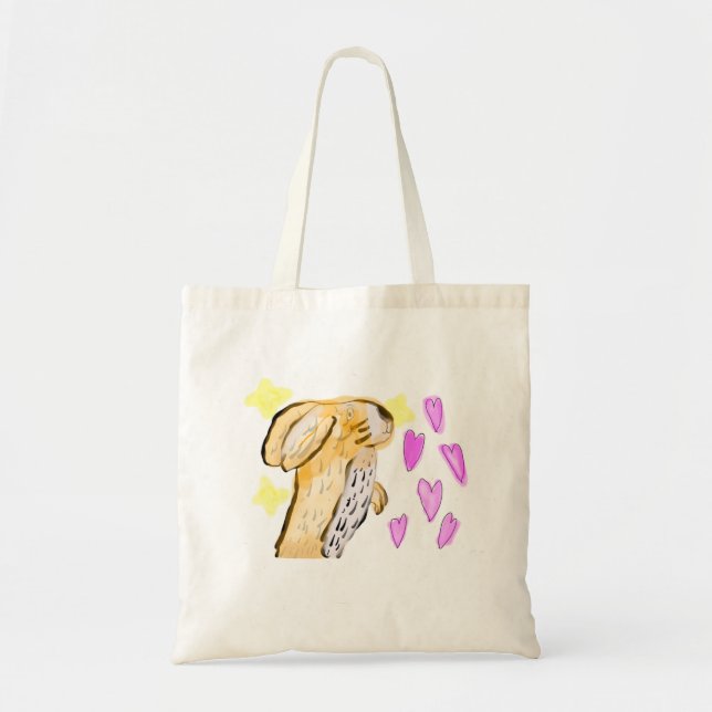Bolso De Tela ¡Bolsa de té Le lapin vous aime! (Frente)