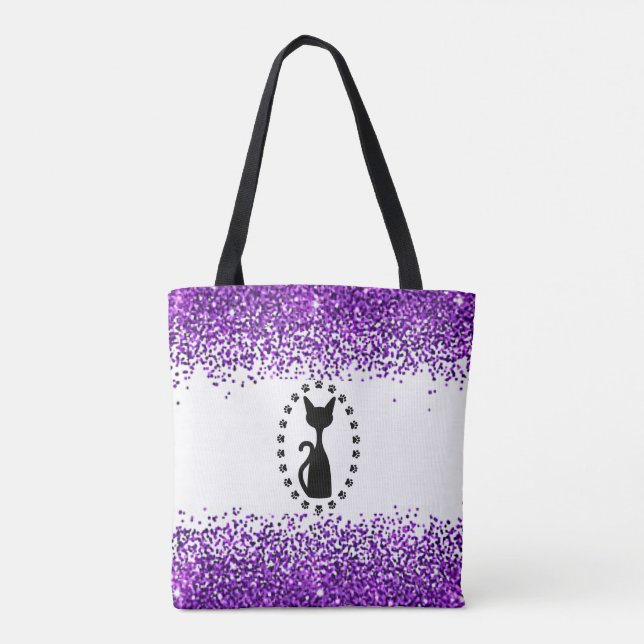 Bolso De Tela ¡Bolsa de tetas de gato esparkle! (Reverso)