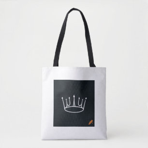 Bolso De Tela "¡Bolsa Minimalista de diseño de la corona en vent