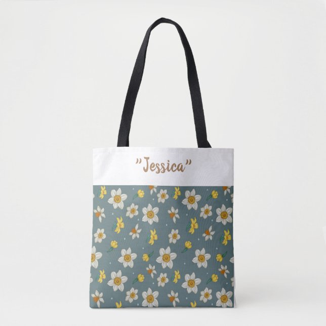 Bolso De Tela "Bolsa personalizada: Juicy Narcissus" (Anverso)
