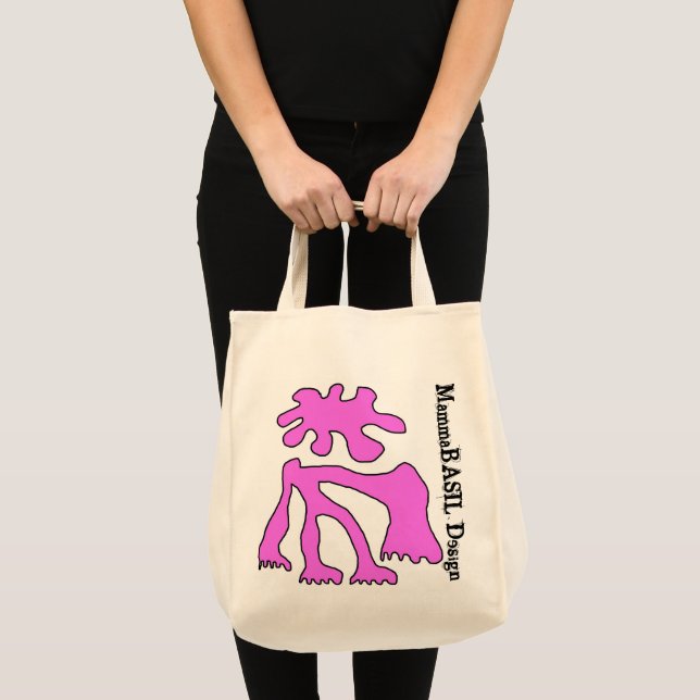 Bolso De Tela ¡Bolsa rosa Amoeba! (Anverso (producto))
