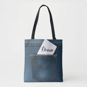Bolso De Tela Bolsillo de los tejanos del dril de algodón