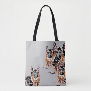 Bolso De Tela Bolso: Pastor alemán