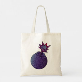 Bolso De Tela Bomba de galaxia purpurina