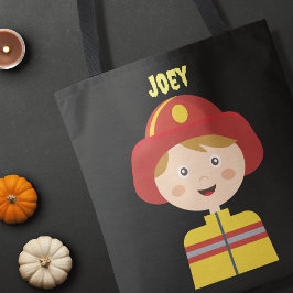 Bolso De Tela bombero bombero truco de Halloween