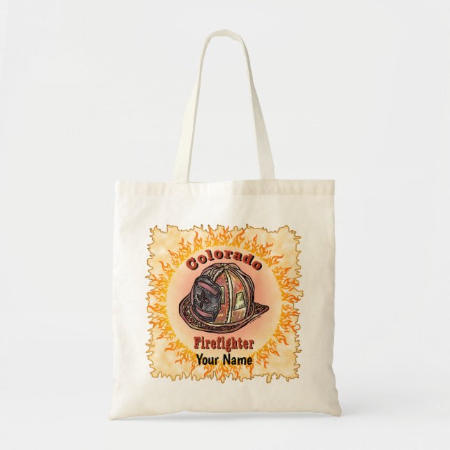 Bolso De Tela Bombero de Colorado (Frente)