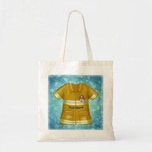 Bolso De Tela Bombero Escudo Llamas