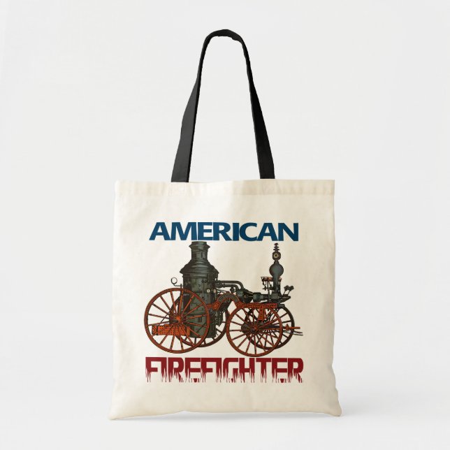 Bolso De Tela Bombero estadounidense (Frente)