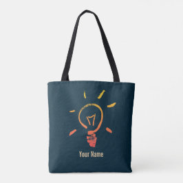 Bolso De Tela Bombilla de luz retro bombilla eléctrica inteligen