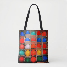 Bolso De Tela Bombillas de Navidad Coloridas Antiguas en una Caj