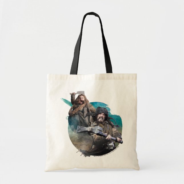 Bolso De Tela Bombur y Bofur (Frente)