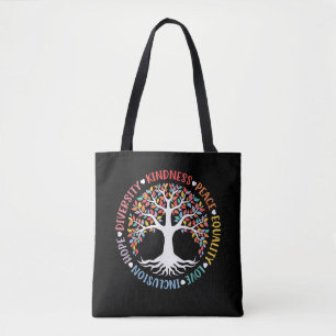 Bolso De Tela Bondad Paz Igualdad Amor Inclusión Diversidad