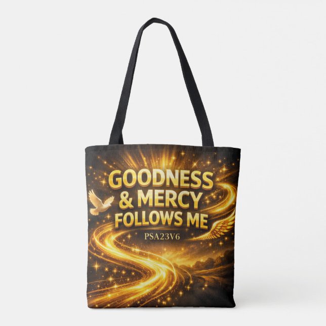 Bolso De Tela Bondad y Misericordia (Reverso)