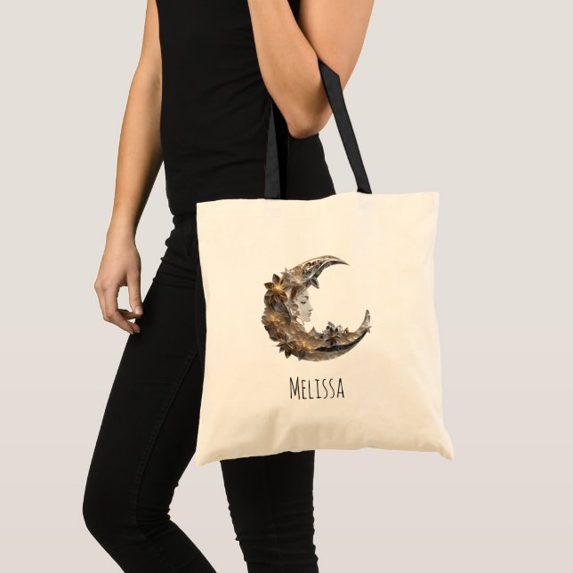 Bolso De Tela Bonita cara en la luna (Anverso (producto))