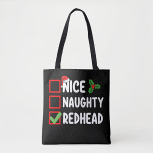 Bolso De Tela Bonita familia pelirroja traviesa con lista de Nav