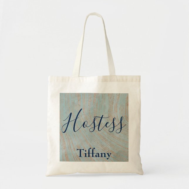 Bolso De Tela Bonita Hostess Blue Copper (Frente)
