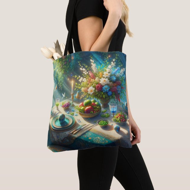 Bolso De Tela Bonita mesa de Nowruz (Detalle)