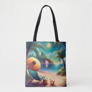 Bolso De Tela bonita playa