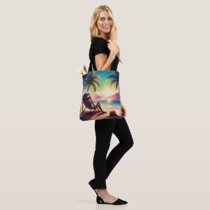 Bolso De Tela bonita playa