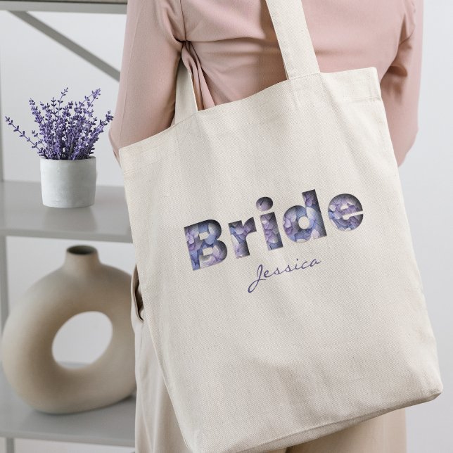 Bolso De Tela Bonito 3D Bloomimg Blue Hydrangeas Bride (Subido por el creador)