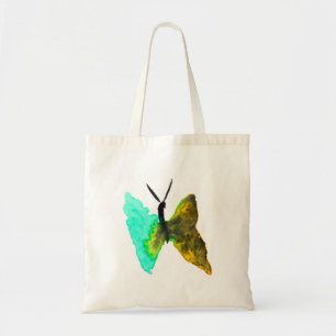Bolso De Tela Bonito acuática de color mariposa