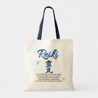 Bolso De Tela Bonito Blue Reiki Principles Tote Bag