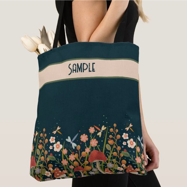 Bolso De Tela Bonito Boho Wildflower Diversión Personalizado tot (Subido por el creador)