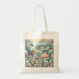Bolso De Tela Bonito Core Whimsical Village Personalizado