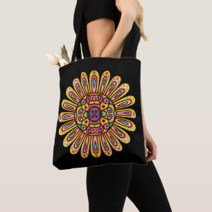 Bolso De Tela Bonito Doodle Daisy Mandela